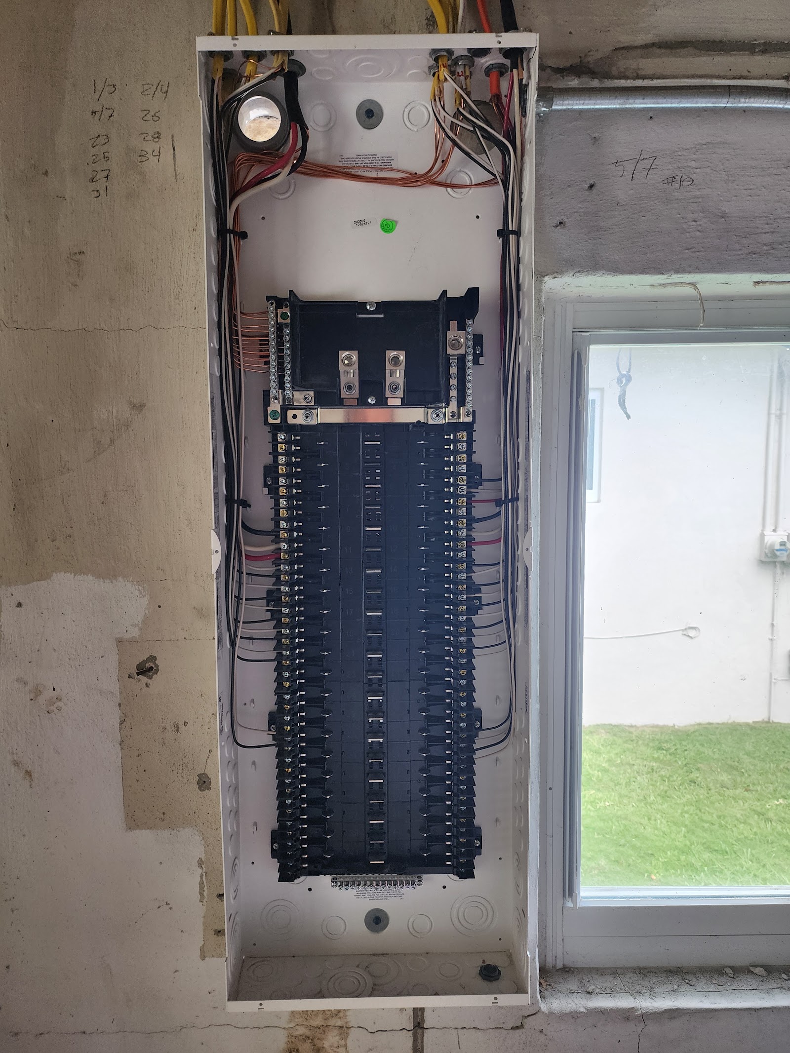 Electrical panel install