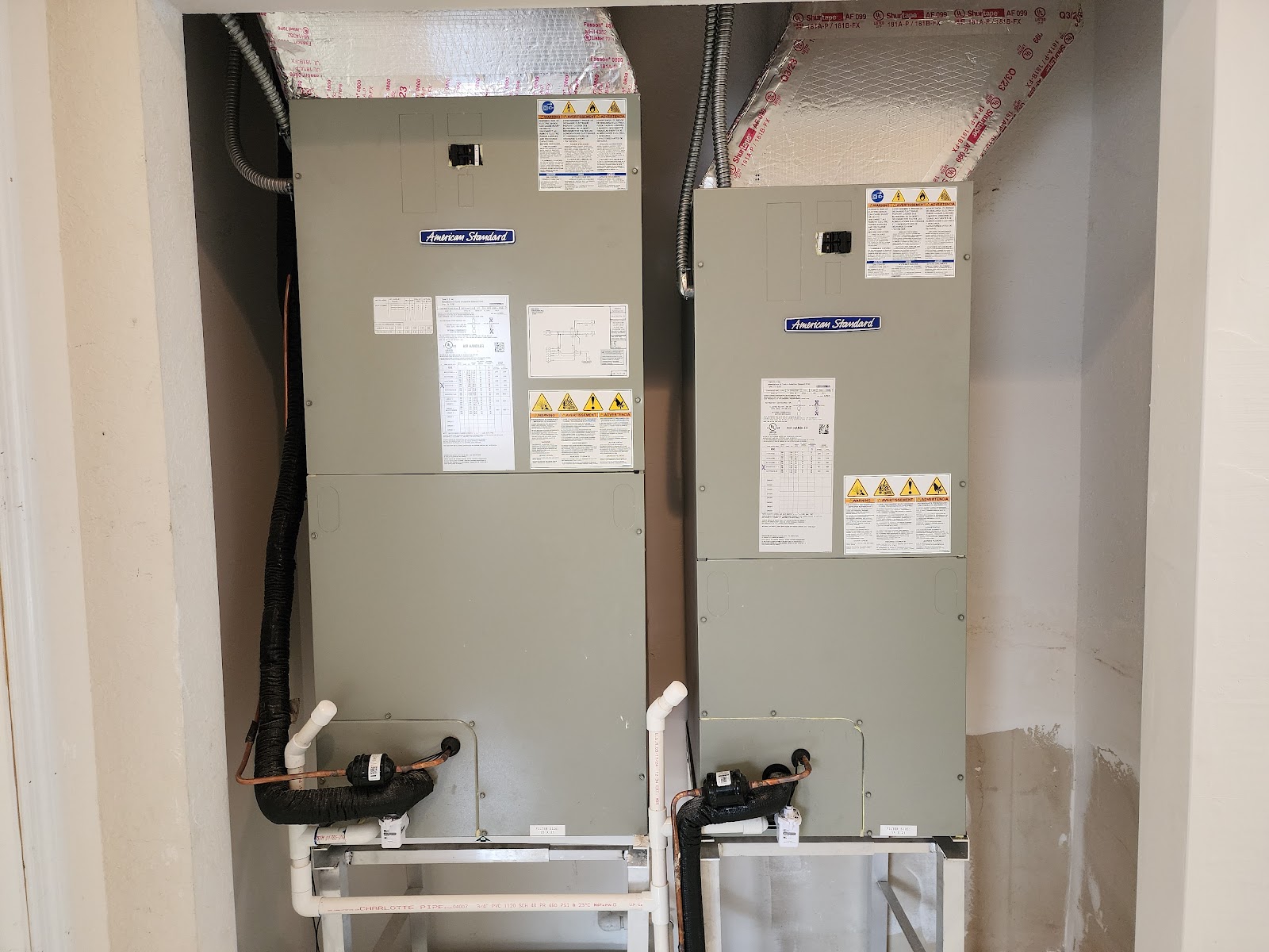 Air handler install
